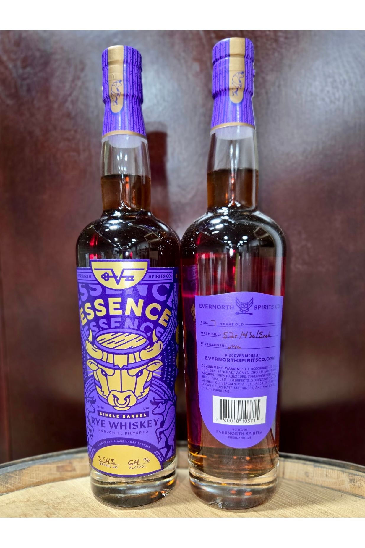 EverNorth Essence Rye #S543 - Nate Tosh (7 Year, 128 Proof)