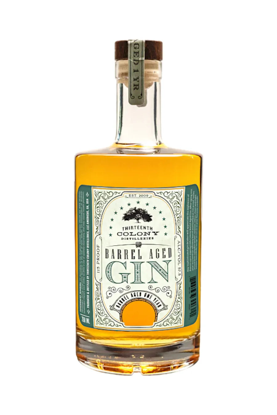 13th Colony Barrel Aged Gin (115 Proof)