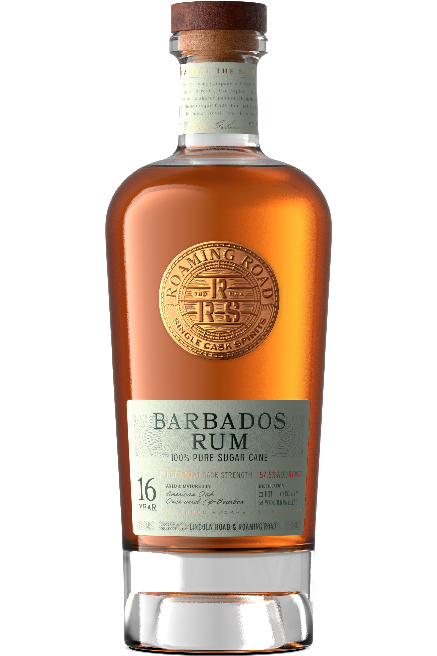 Lincoln Road & Roaming Road Collaboration - 16 Year Barbados Rum (113.2 proof)