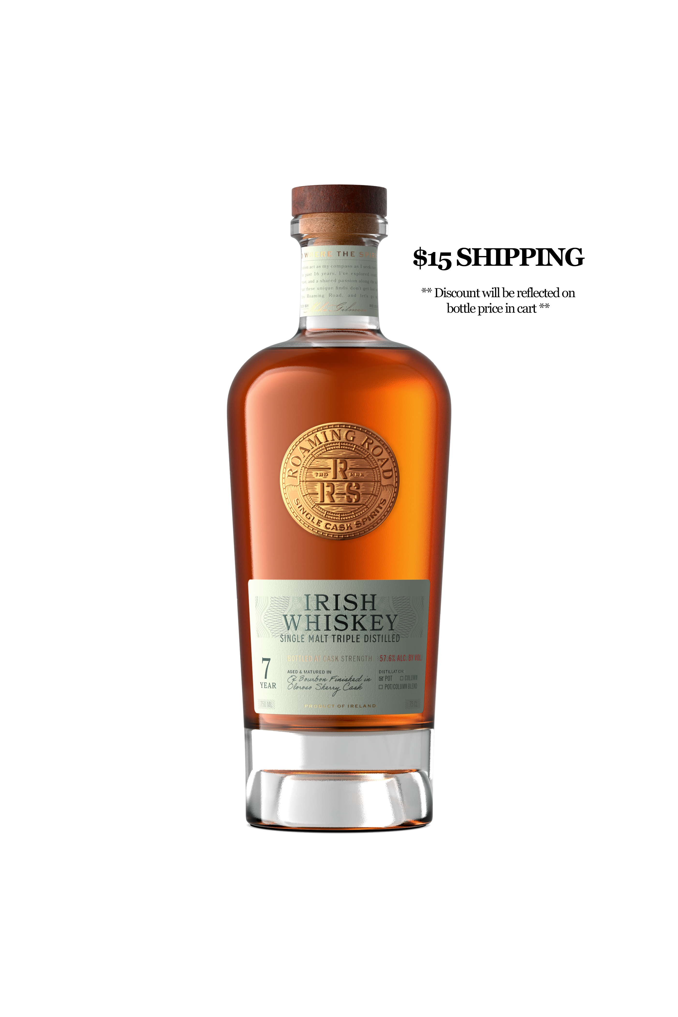 Roaming Road 7 Year Irish Whiskey Oloroso Sherry