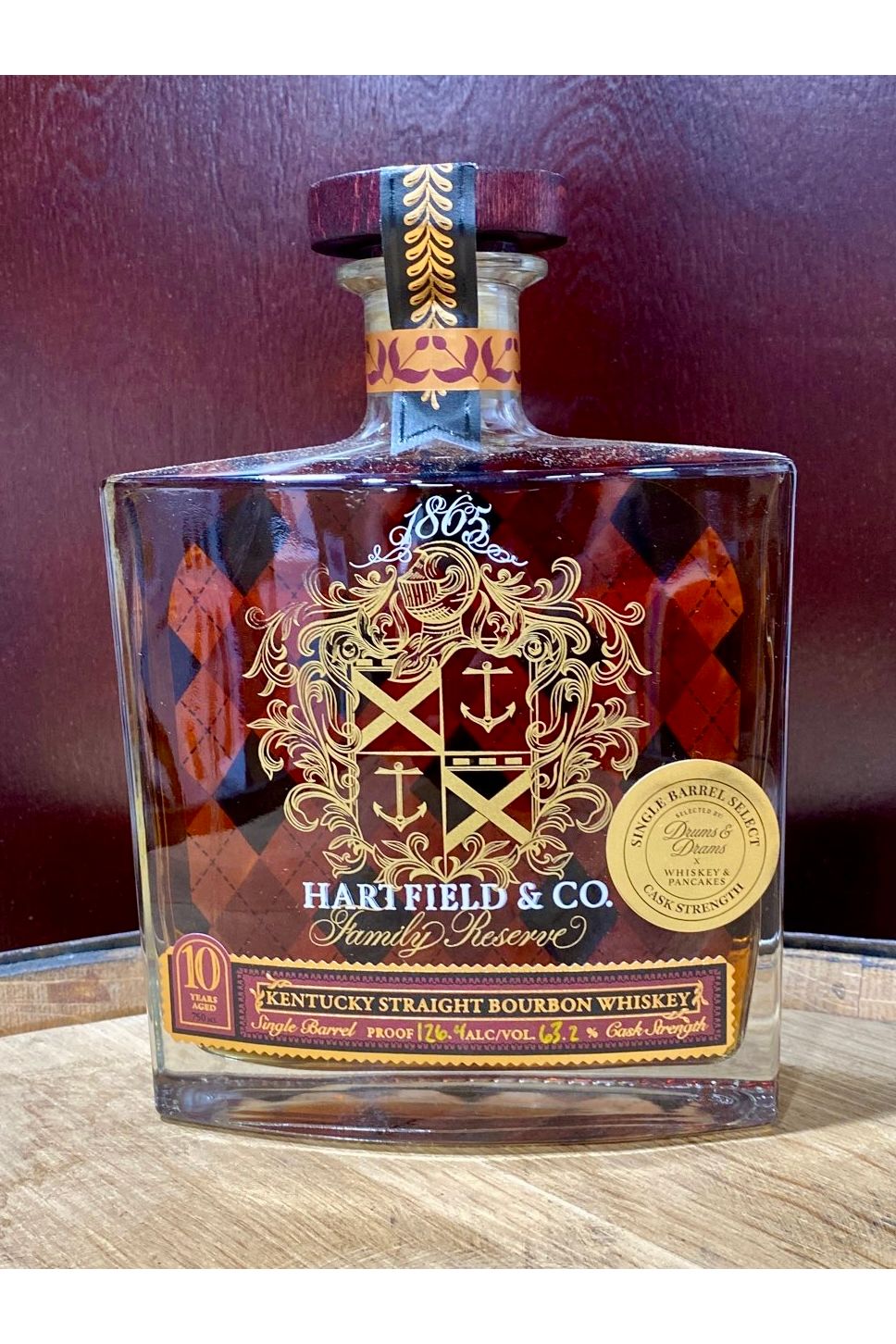Hartfield Family Reserve 10 Year Bourbon - Drums & Drams (126.4 Proof)