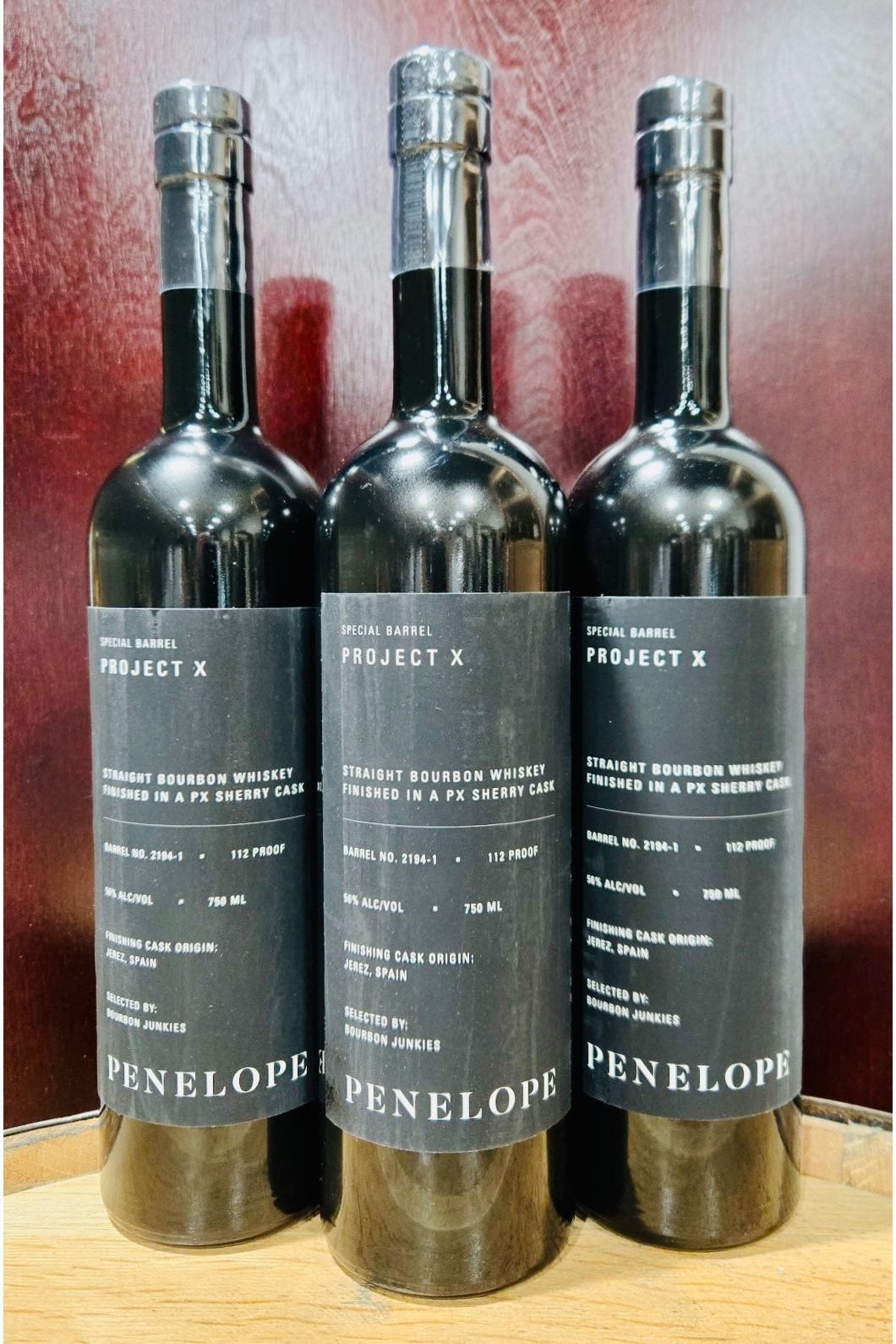 Penelope Project X - PX Sherry Finished - Bourbon Junkies (112 Proof)
