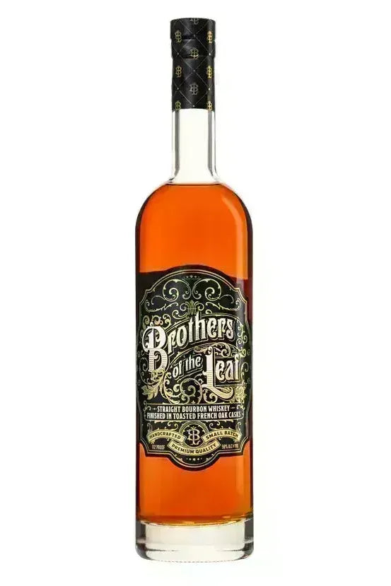 Bottle of Brothers of the Leaf Bourbon Finished in Toasted French Oak – bourbon