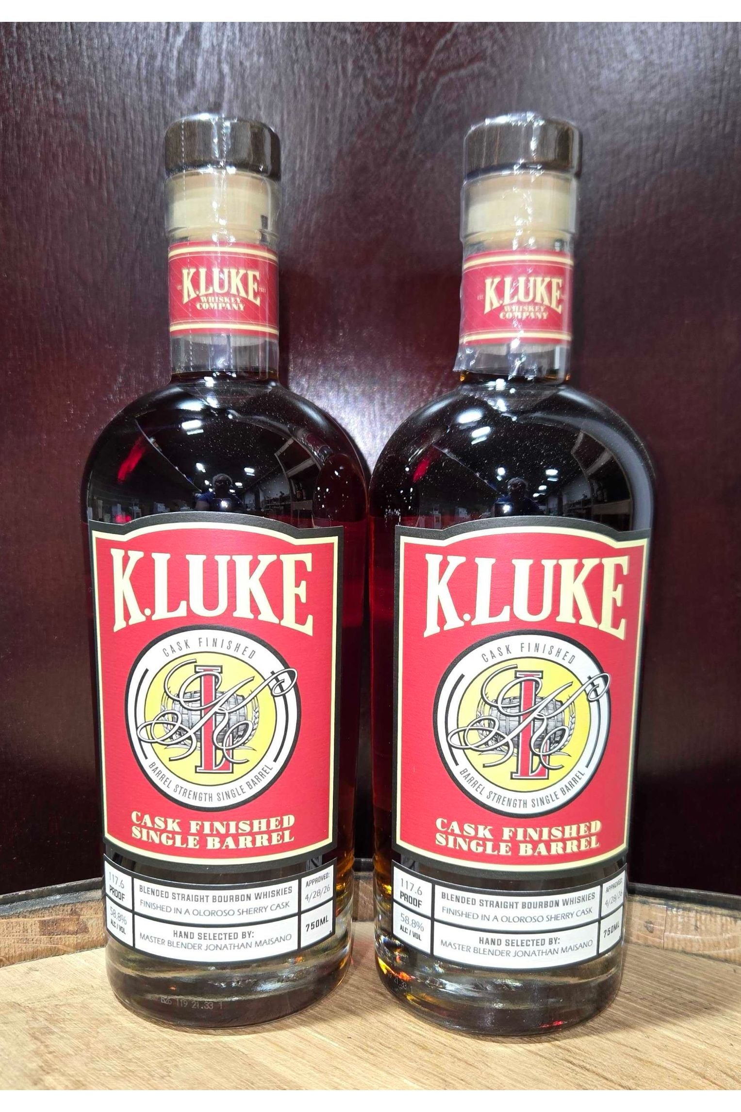 K.Luke Cask Finished Oloroso Sherry Single Barrel Bourbon