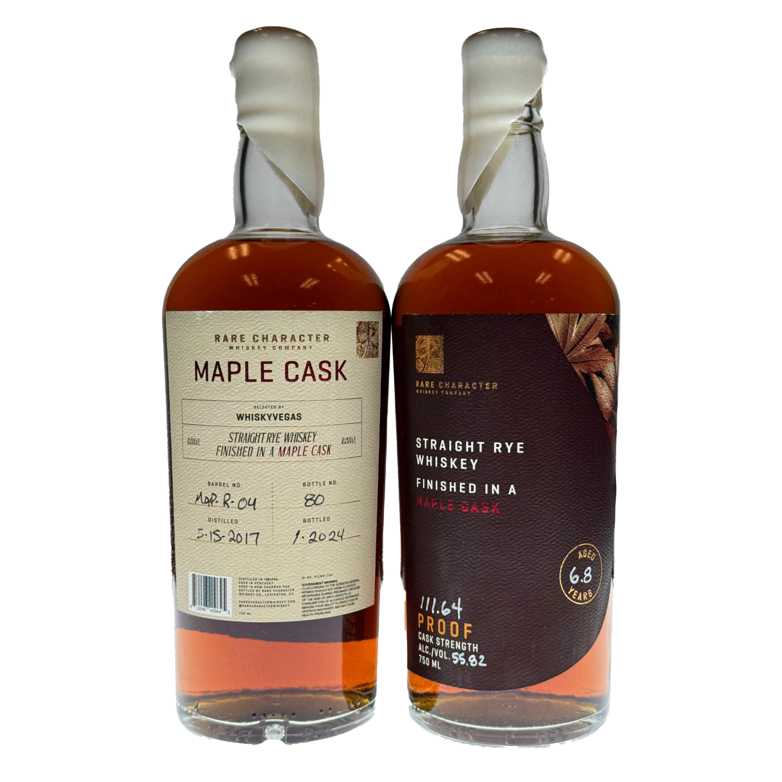 Rare Character @WhiskyVegas Maple Finished Rye 6.8 Year (111.64 Proof)