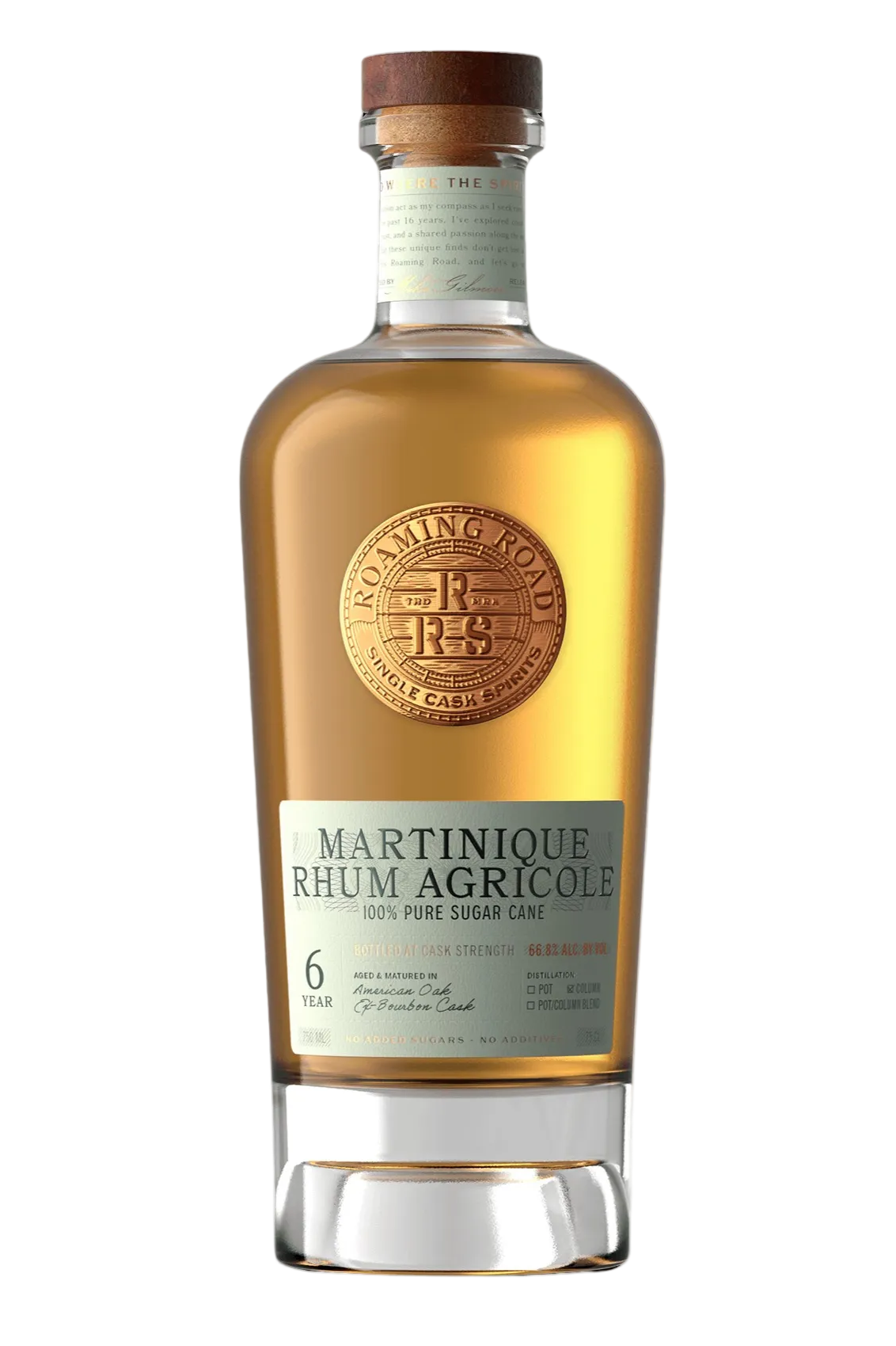 Roaming Road Spirits - 6 Year Martinique Rhum Agricole (130.6 proof)