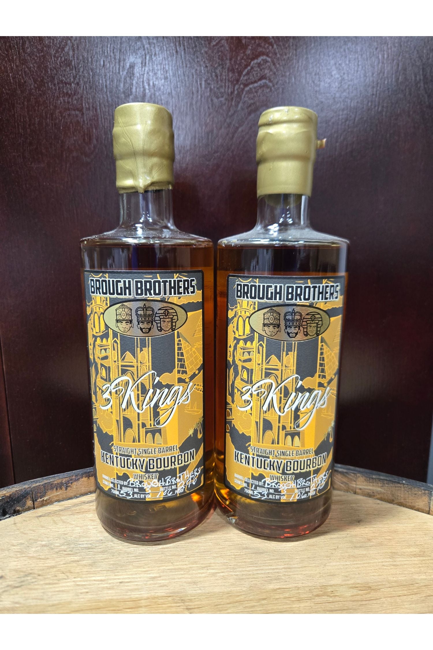 Bottle of Brough Brothers 3 Kings – whiskey