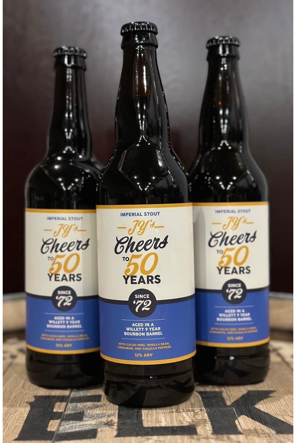 JY's Cheers to 50 Years - Imperial Stout aged in a Willett 9 Year Bourbon Barrel (22 oz)