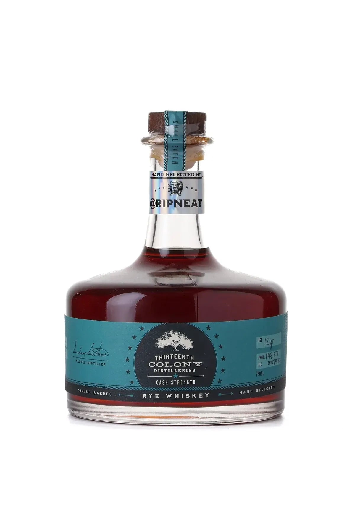 13th Colony SIngle Barrel Rye @RIPNEAT (12 year, 149.5 proof)