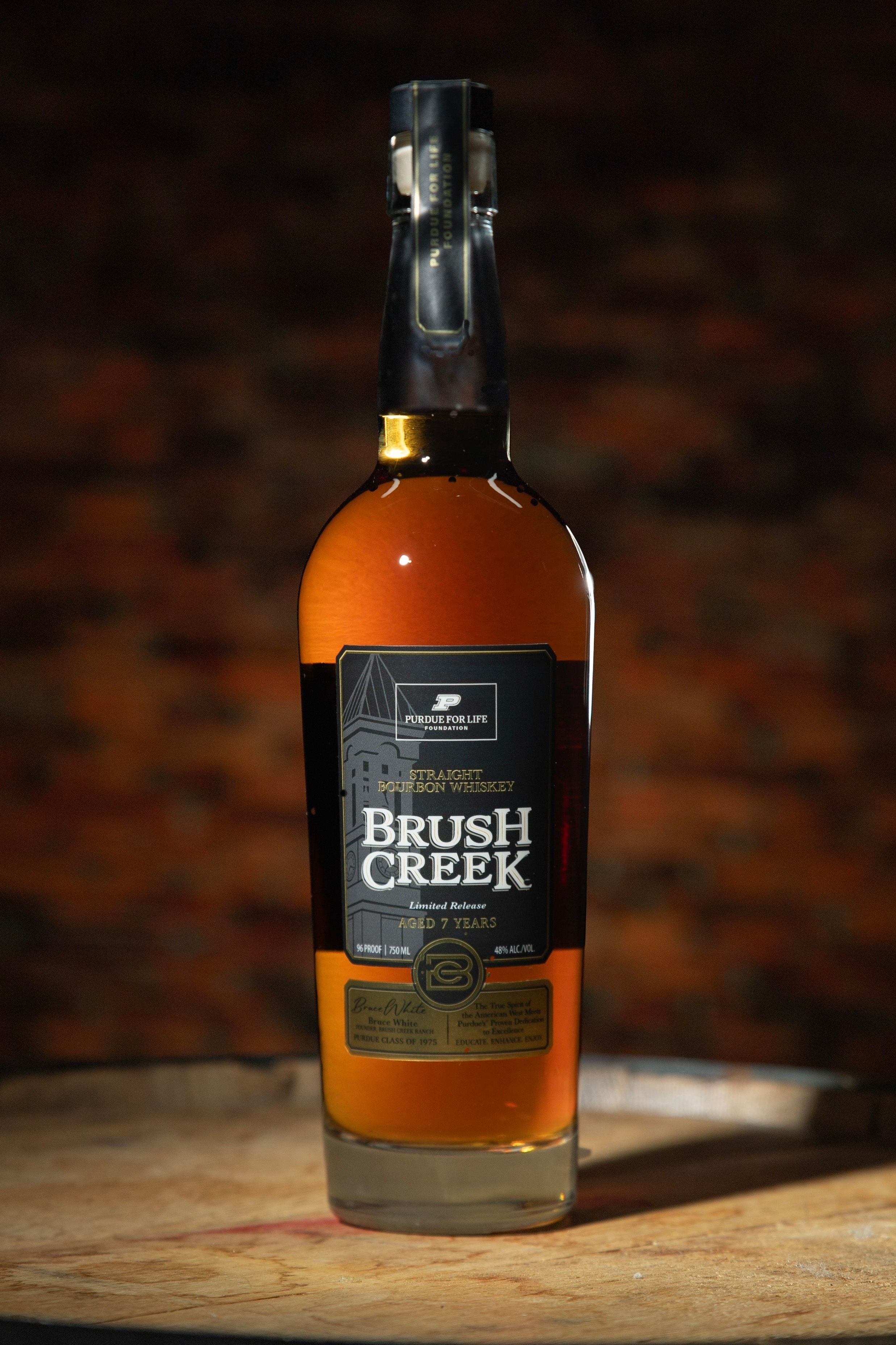 Brush Creek "Purdue For Life" 7Yr Straight Bourbon Whiskey (96pf)