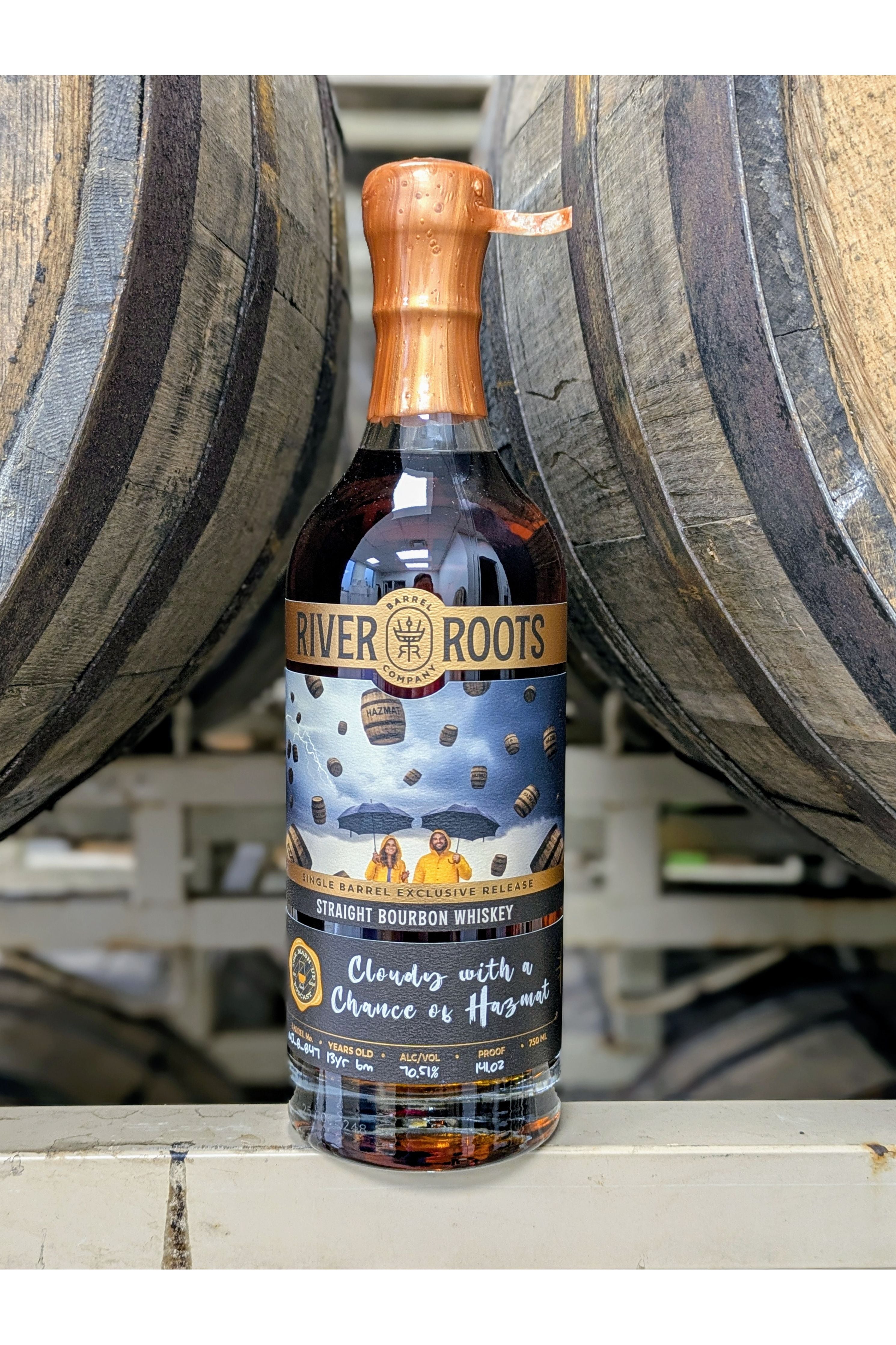 River Roots Bourbon "Cloudy with a chance of Hazmat" - The Mash Up (13 year, 6 month - 141.02 Proof)