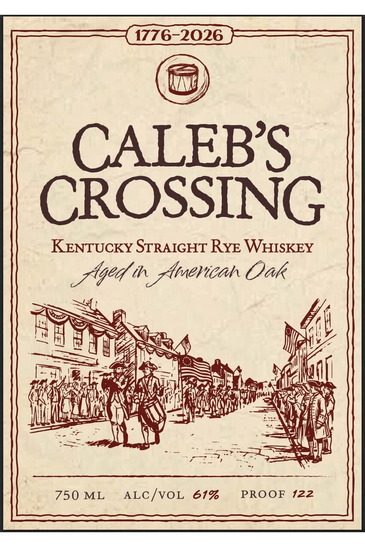 Caleb's Crossing 1776-2026 Kentucky Straight Rye Whiskey