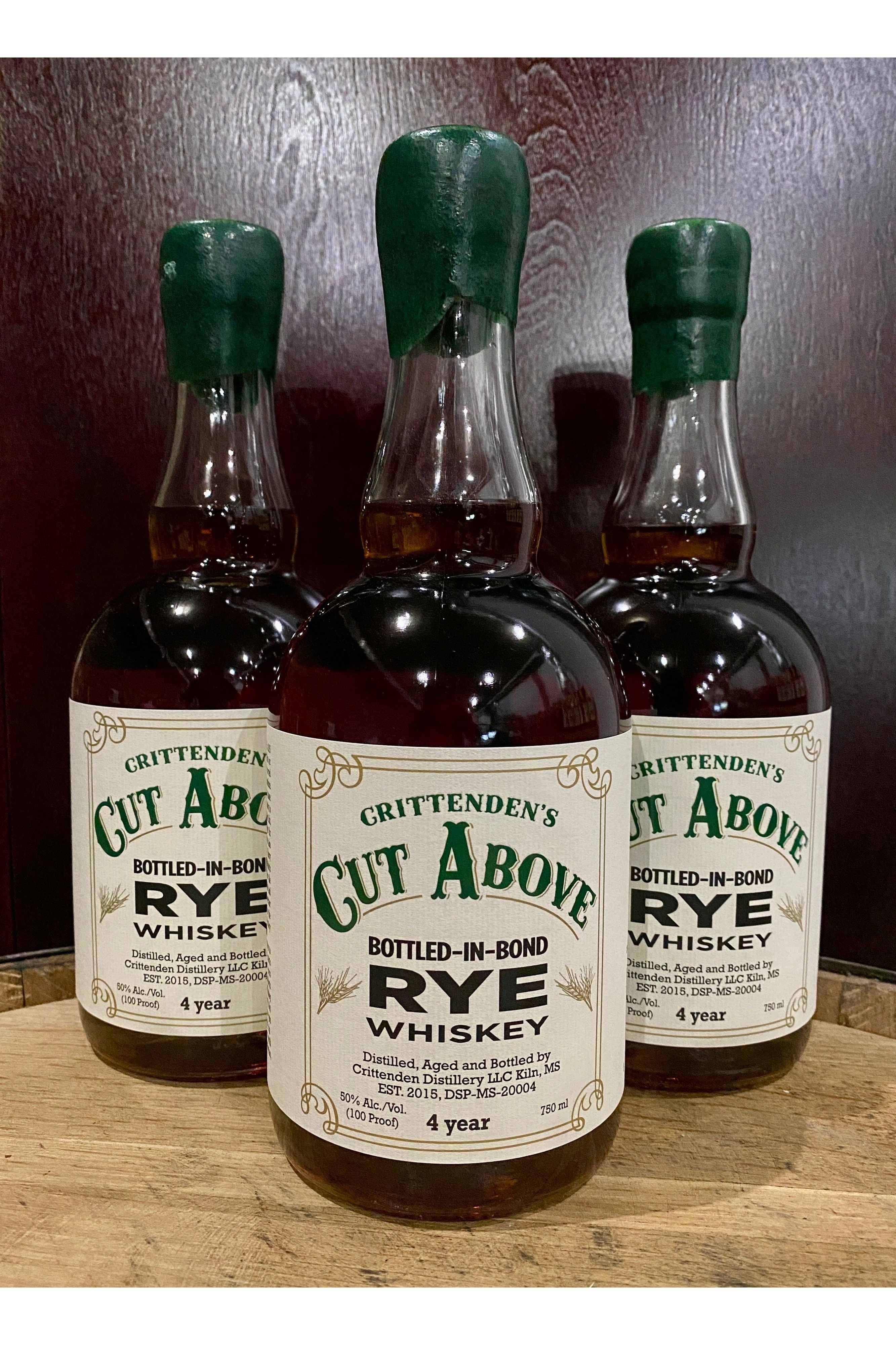 Crittenden's Cut Above Bottled in Bond Rye
