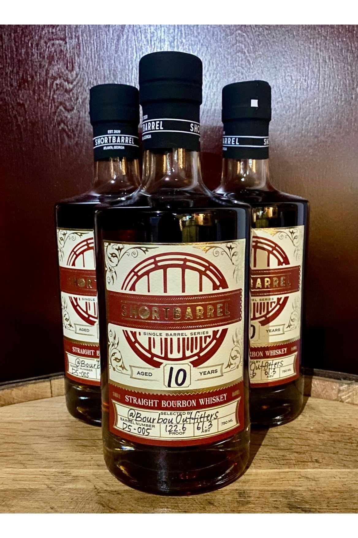 Shortbarrel Single Barrel Bourbon - 10 Year @BourbonOutfitter (122.6 proof)