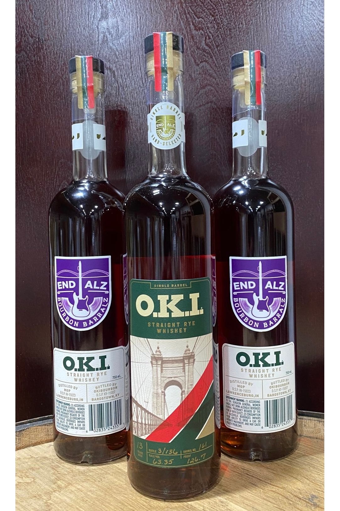 OKI Single Barrel Rye - Bourbon BarrALZ (13 Year, 126.7 Proof)