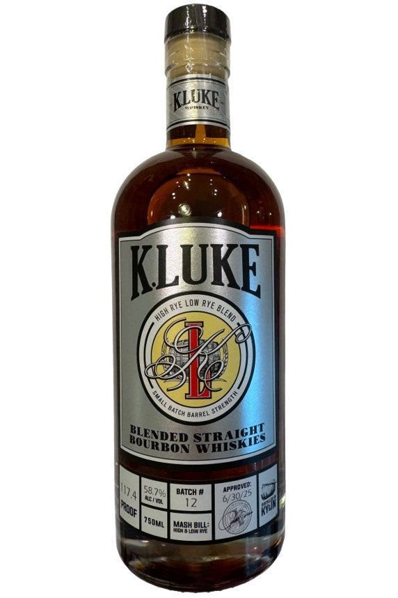 K.LUKE Barrel Strength Bourbon Batch 12
