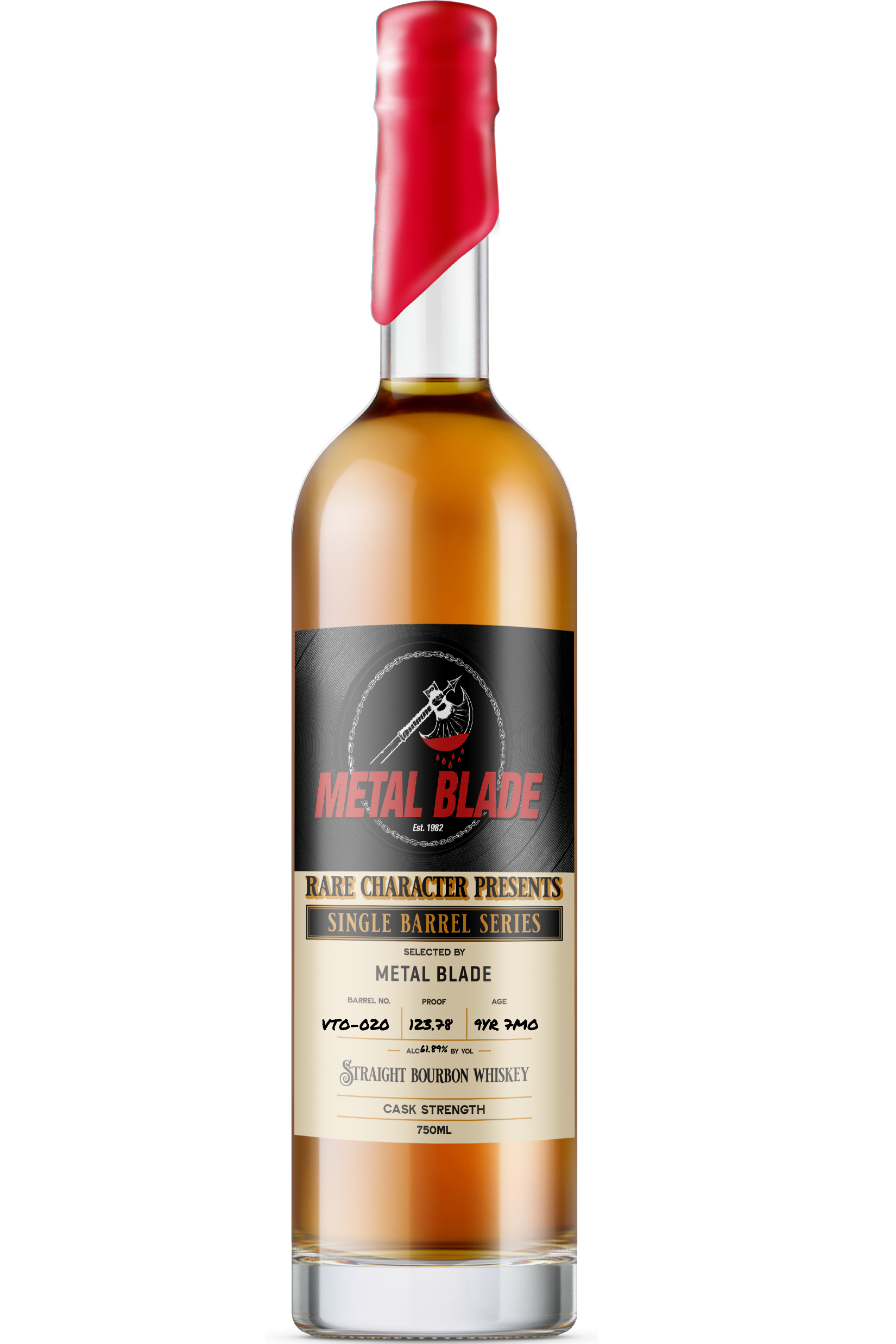 Rare Character VTO Bourbon - Metal Blade (9 Year, 7 month - 123.78 proof)
