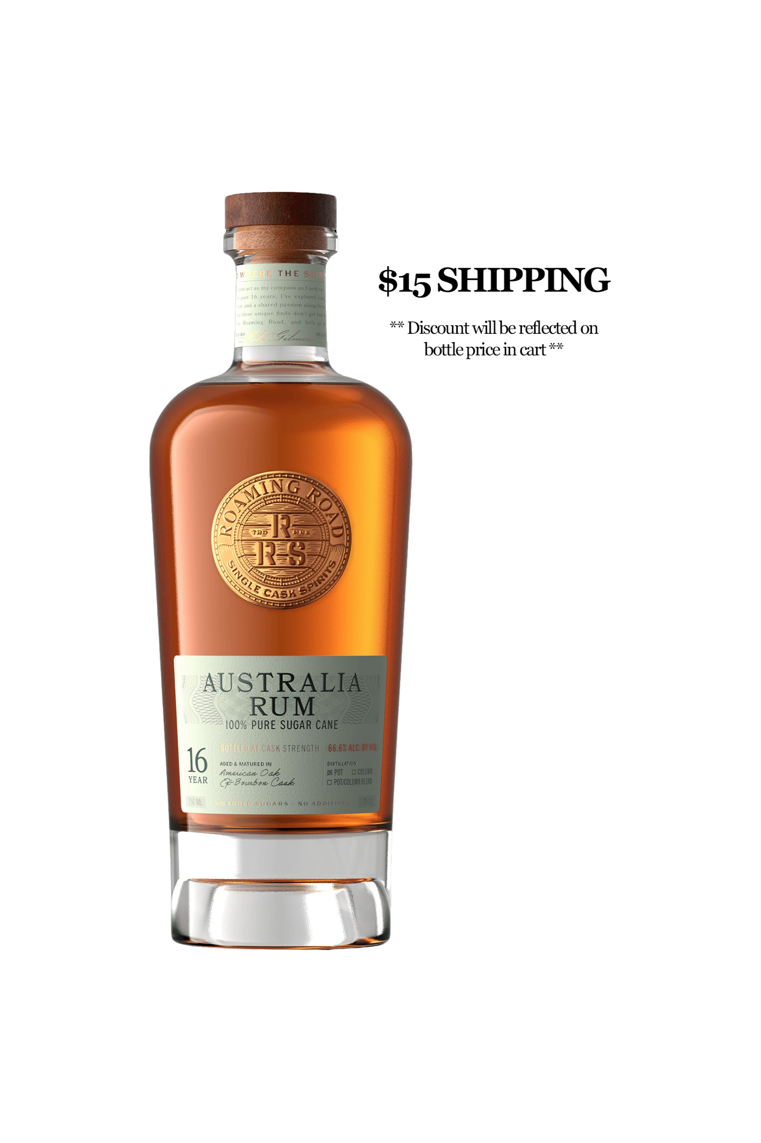 Roaming Road Spirits - 16 Year Australia Rum (130.8 proof)