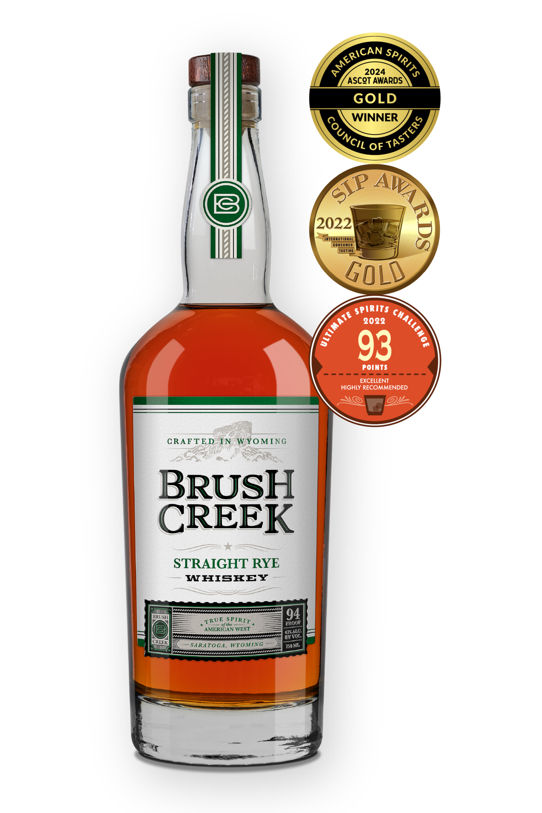Brush Creek Straight Rye Whiskey