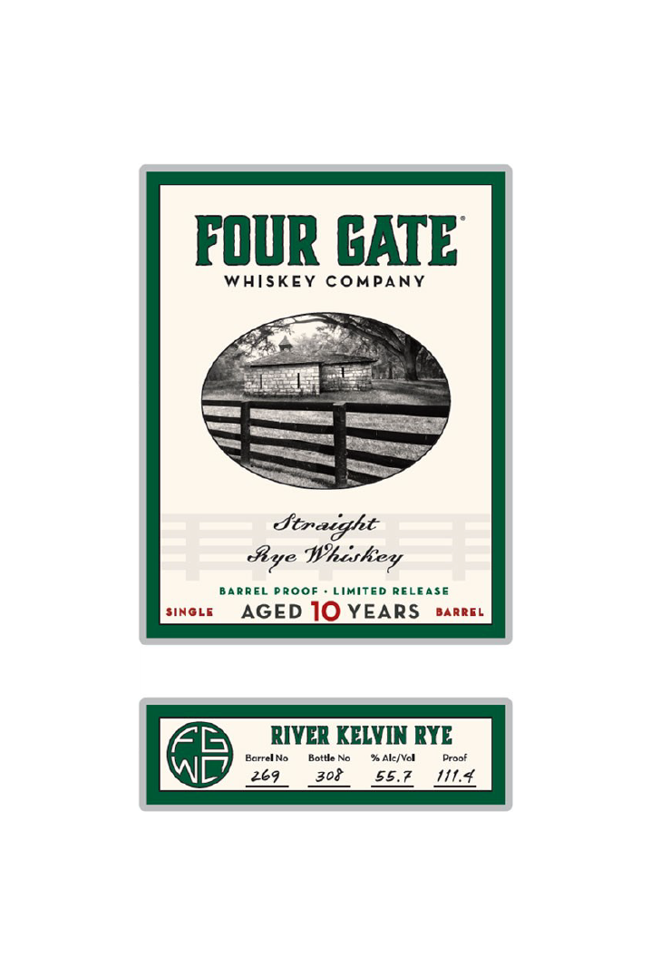 Four Gate River Kelvin Rye 10 Year Single Barrel