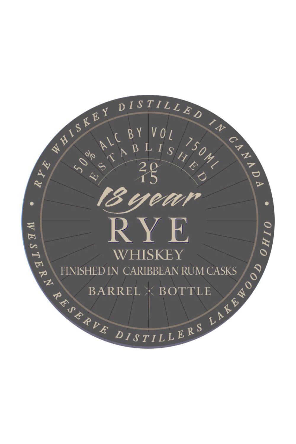 Western Reserve 18 Year Caribbean Cask Finished Rye