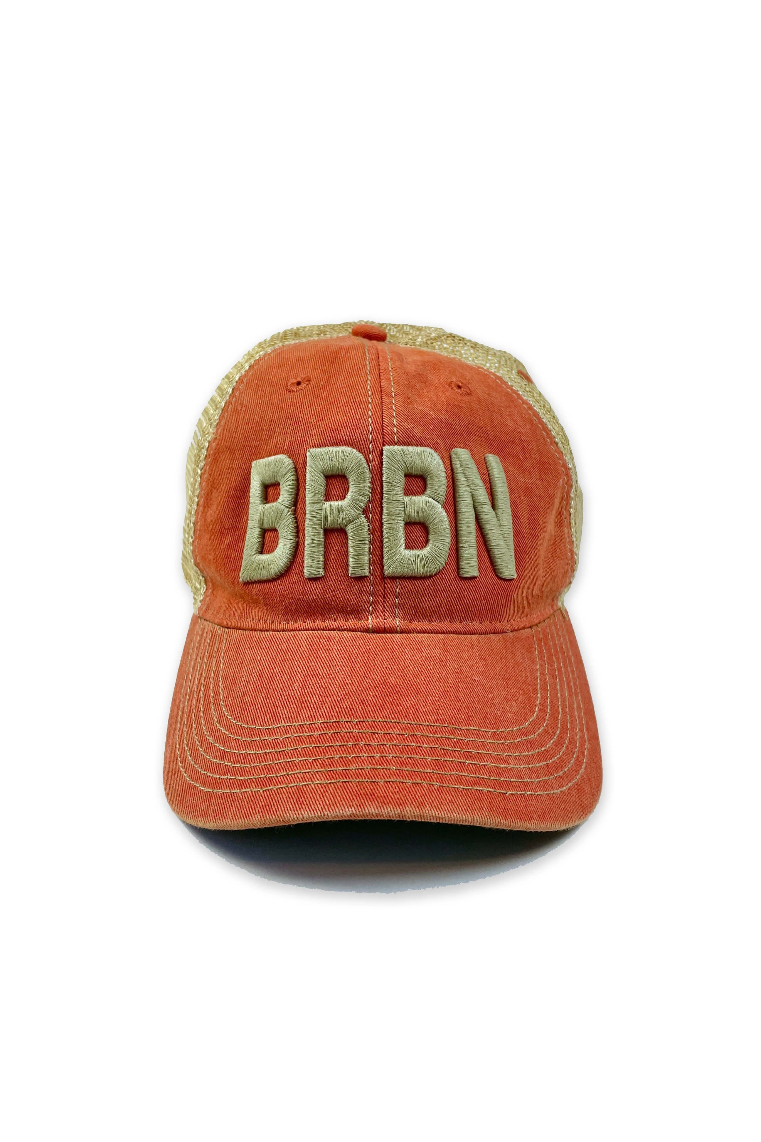 Orange BRBN ("BouRBoN") Trucker Hat